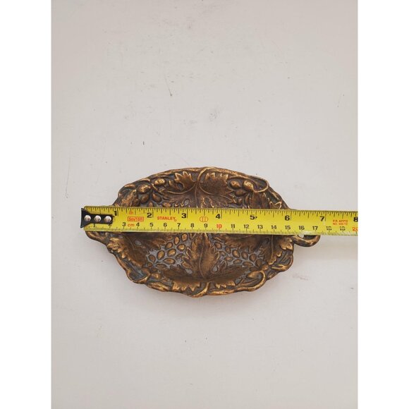 Vintage / BRASS SOAP DISH / Solid Brass Soap Holder Soap Dispenser Vintage - Picture 8 of 10